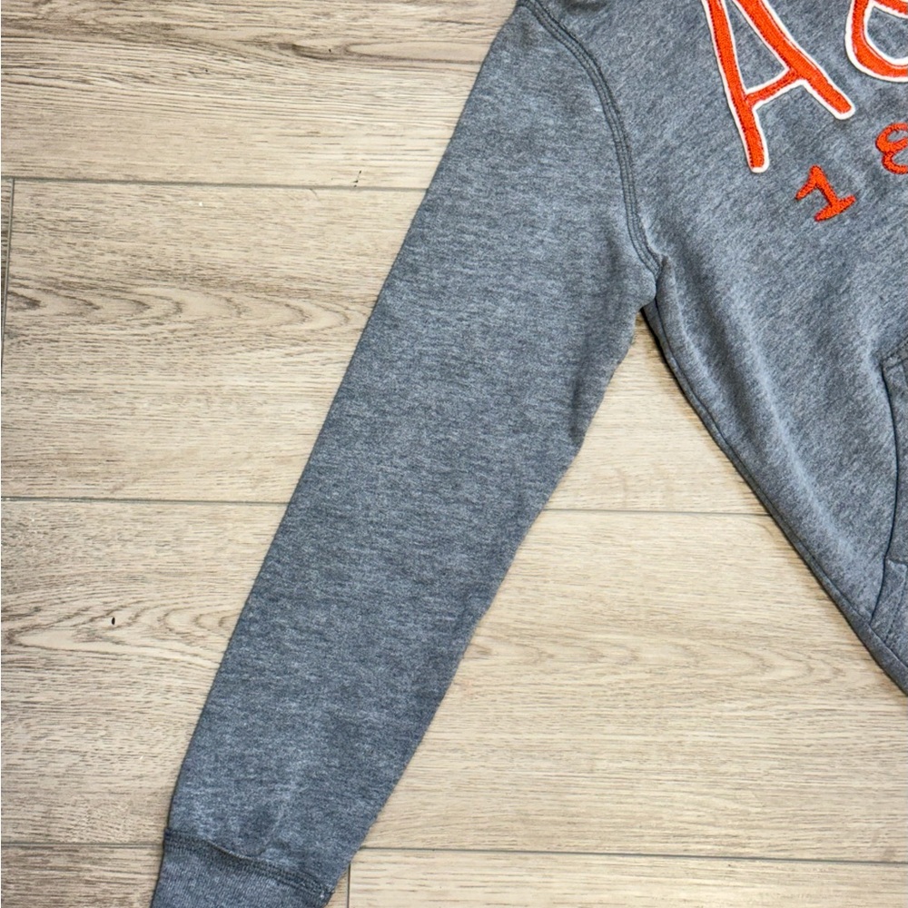 Abercrombie & Fitch Kids Gray Hoodie with Orange A&F Logo - Picture 5 of 8